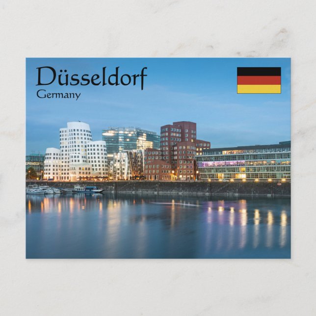 Düsseldorf Tyskland Vykort (Framsida)