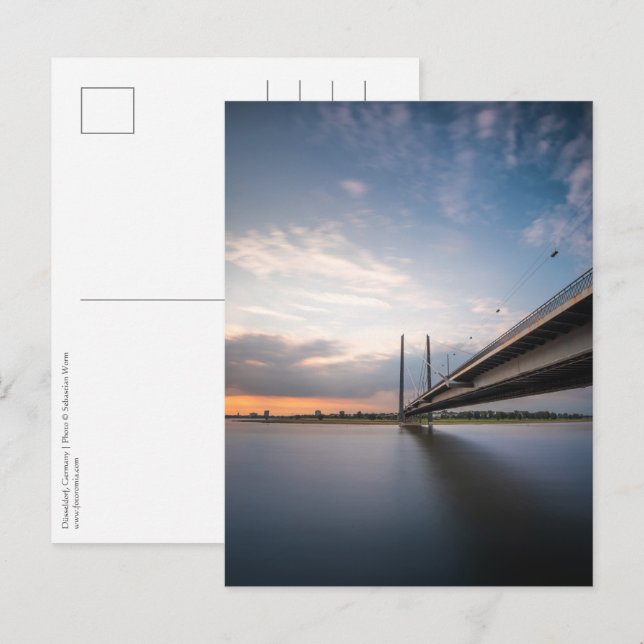 Düsseldorf Tyskland Vykort (Fram/baksida)