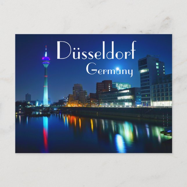 Düsseldorf Tyskland Vykort (Framsida)