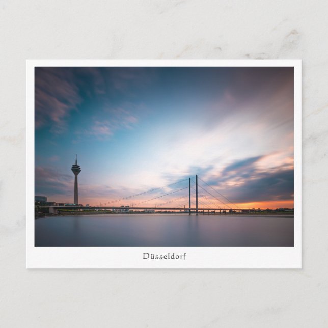 Düsseldorf Tyskland Vykort (Framsida)