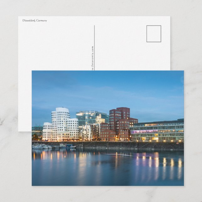 Düsseldorf Tyskland Vykort (Fram/baksida)