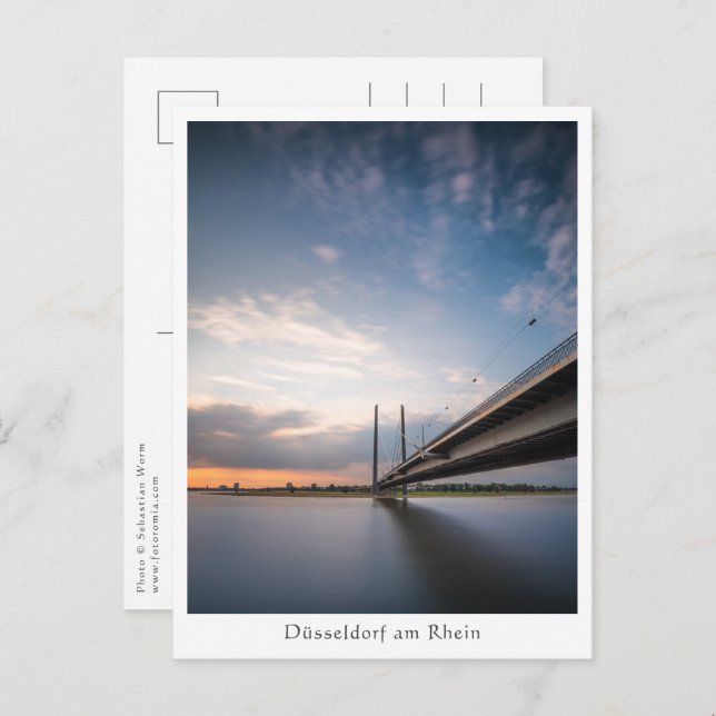 Düsseldorf Tyskland Vykort (Fram/baksida)