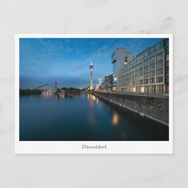 Düsseldorf Tyskland Vykort (Framsida)