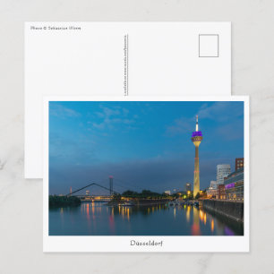 Düsseldorf Tyskland Vykort