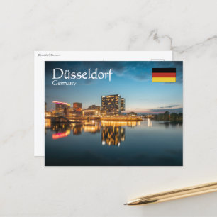 Düsseldorf Tyskland Vykort