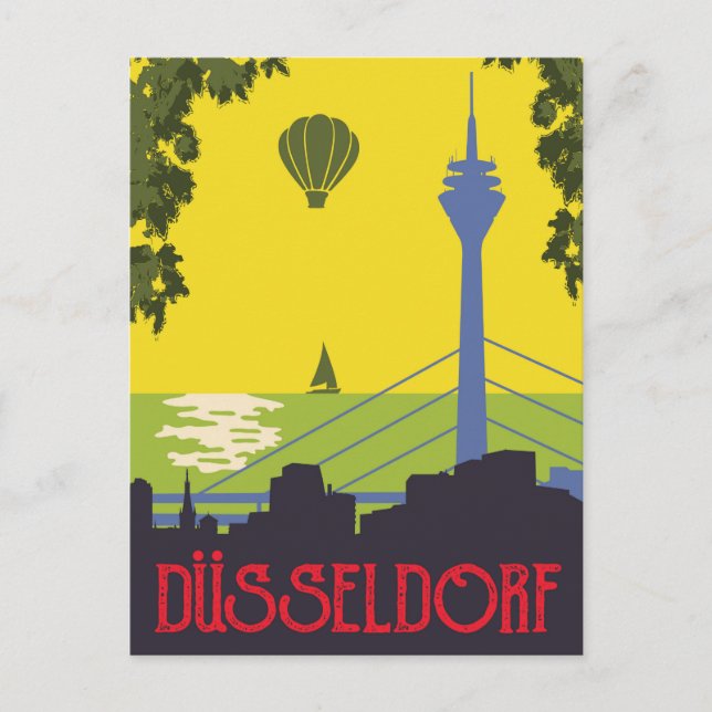 Düsseldorf, Tyskland Vykort (Framsida)