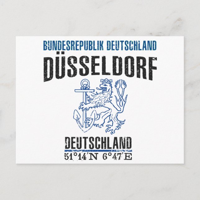 Düsseldorf Vykort (Framsida)