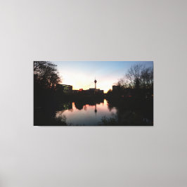 Düsseldorfer Sonnenaufgang Canvastryck