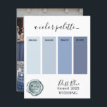 Dust Blue Bröllop färg Palette Card 2023<br><div class="desc">Dust Blue Bröllop färg Palette Card 2023</div>