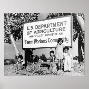 Dust Bowl Children Poster