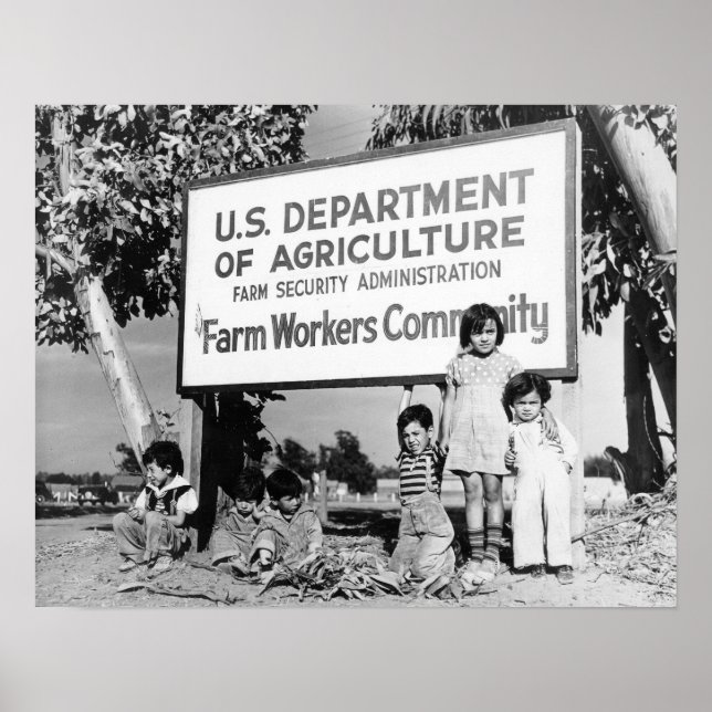 Dust Bowl Children Poster (Framsidan)