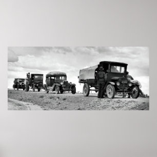 Dust Bowl Refugees Fattig nere i New mexico 1937 Poster