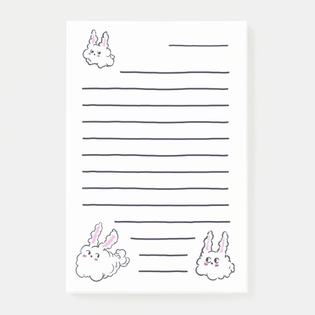 Dust Bunny Notes Post-it Block (Framsida)