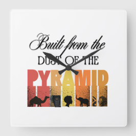 Dust of The Pyramid | Wall Clock Fyrkantig Klocka