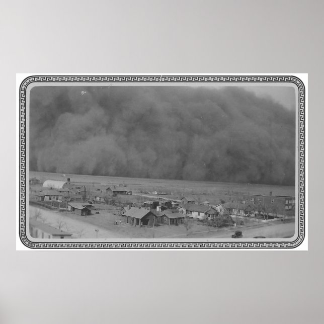 Dust Storm in Approching Rolla Kansas in 1935 Poster (Framsidan)