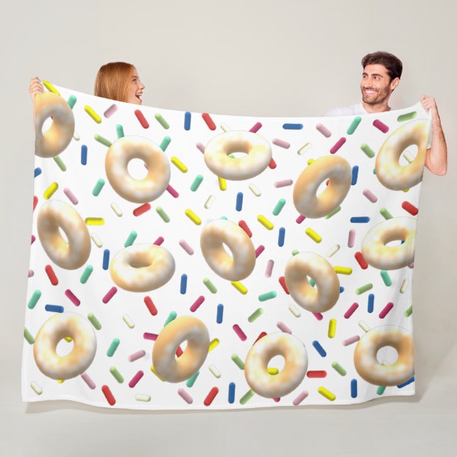 Dusted Donuts and Sprinkles Fleecefilt (På plats)
