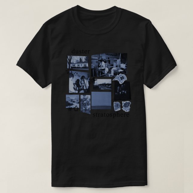 Duster Stratosphere Navy Blue Collage Classic T-Sh T Shirt (Design framsida)