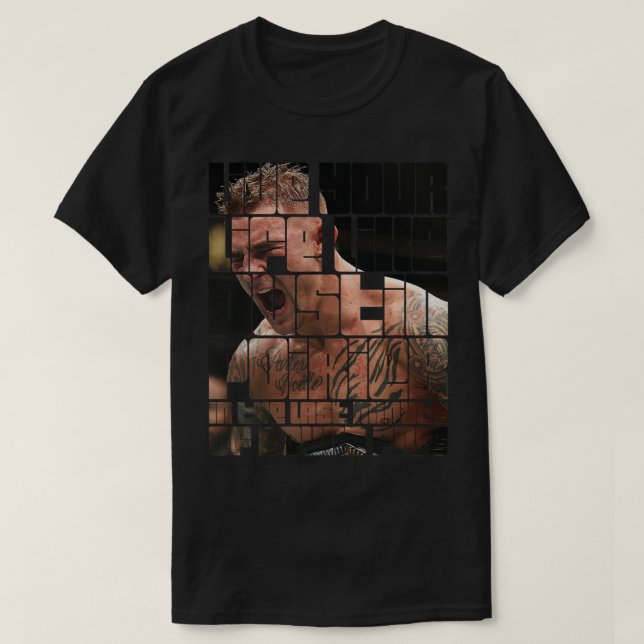 Dustin Poirier Round Fem Classic T Shirt (Design framsida)