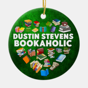 Dustin Stevens Bookaholn Julgransprydnad Keramik