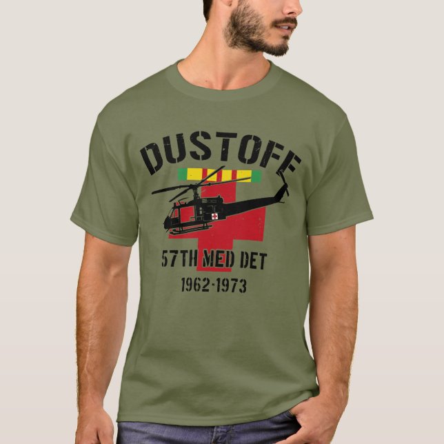 DUSTOFF / 57th Medical Company (Air Ambulance) T Shirt (Framsida)