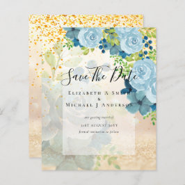 DUSTY BLÅA BLOMMOR SPARA DATA - BUDGET