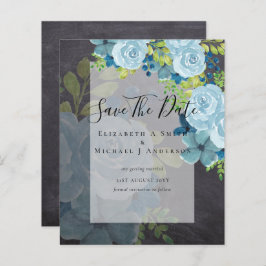 DUSTY BLÅA BLOMMOR SPARA DATA - BUDGET