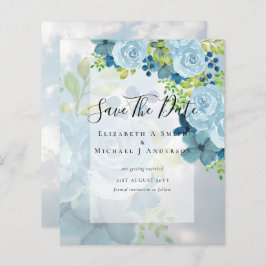 DUSTY BLÅA BLOMMOR SPARA DATA - BUDGET