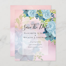 DUSTY BLÅA BLOMMOR SPARA DATA - BUDGET