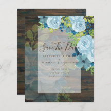 DUSTY BLÅA BLOMMOR SPARA DATA - BUDGET