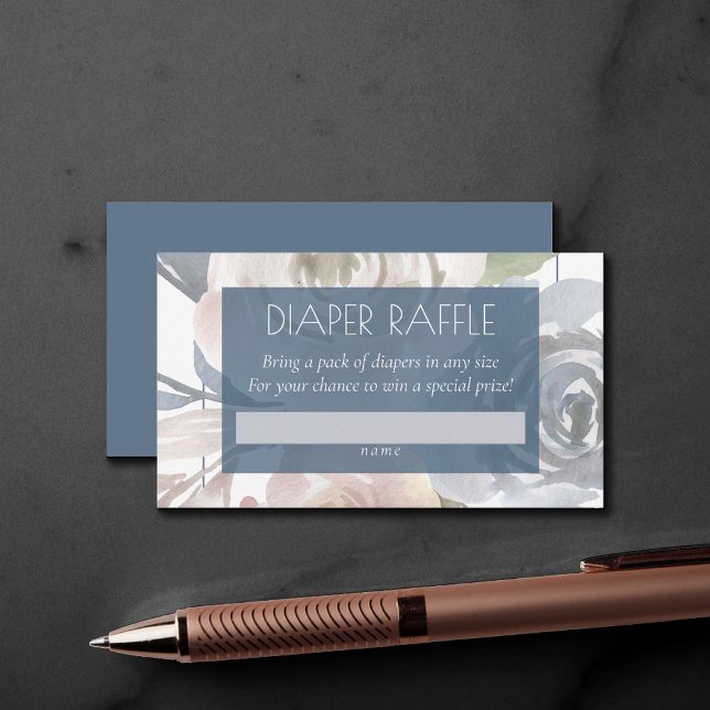 Dusty Blommigt | Raffle för rökiga babyskor Tilläggskort (Skapare uppladdad)