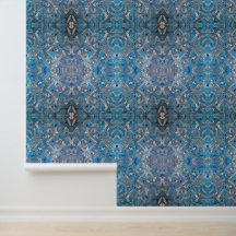 Dusty Blue Abstrakt Art Peel & Stick