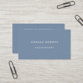 Dusty Blue Accountant Lawyer eller Professionell Visitkort