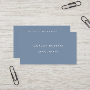 Dusty Blue Accountant Lawyer eller Professionell Visitkort