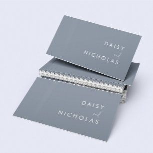 Dusty Blue Accountant Lawyer hela Professionellen Visitkort