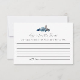 Dusty Blue Advice for Bride Cards OSA Kort