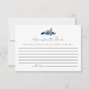 Dusty Blue Advice for Bride Cards OSA Kort