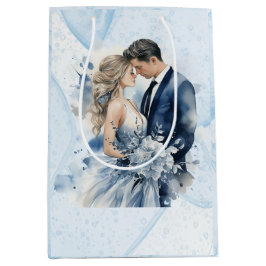 Dusty Blue Alcohol Bläck Blommigt Bröllop