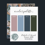 Dusty blue and damsty rosa Bröllop färg Palette C<br><div class="desc">Dusty blue and damsty rosa Bröllop färg Palette Card 2023</div>