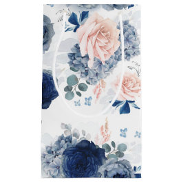Dusty Blue and Soft Ljus rosa Flowers Elegant