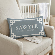 Dusty Blue Anpassad Namnmonogram