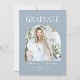 Dusty Blue Arch Photo Studenten annonscertifikat