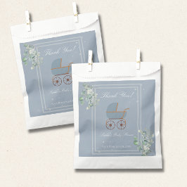 Dusty Blue Baby Carriage Anpassad Skylt
