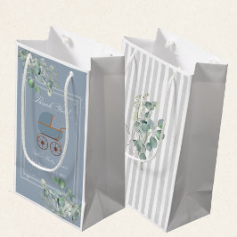 Dusty Blue Baby Carriage Custom Sign