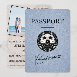Dusty Blue Bahamas Passport Spara datum Datumet