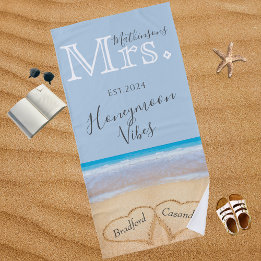 Dusty Blue Beach Wedding 2 Hearts Sand |