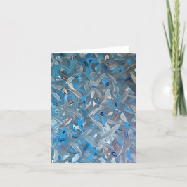 Dusty Blue Blank Note-kort Tack Kort