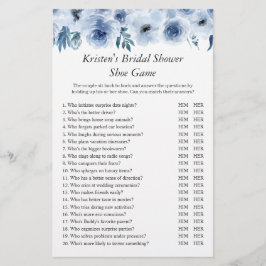 Dusty Blue Blommigt Bröllop Möhippa Shoame Flygblad