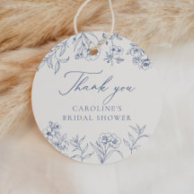 Dusty Blue Blommigt Chinoiserie Möhippa