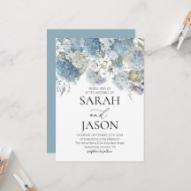 Dusty Blue Blommigt Elegant Garden bröllop