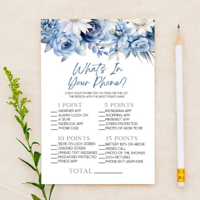 Dusty Blue-Blommigt i ditt Mobila babyvisningsspel (Skapare uppladdad)